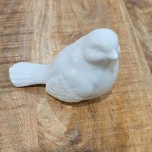 White Ceramic Bird Decor